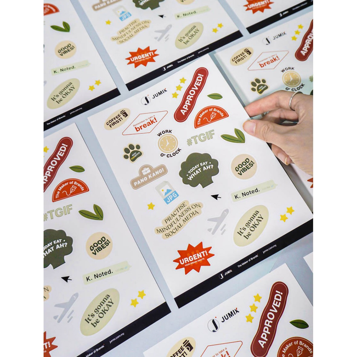 Digital Detox Stickers Set